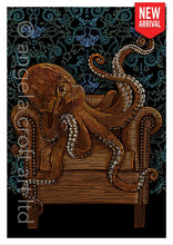 Load image into Gallery viewer, Angela Croft Art - Armchair Octopus A3 + 329Mm X 483Mm Giclée
