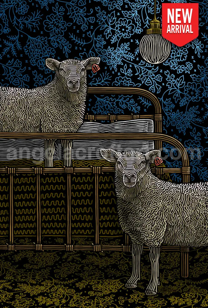 Angela Croft Art - Bedlamb A3 + 329 x 483mm Giclée