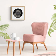 Load image into Gallery viewer, Doggieology Art Ltd Pug in a room set
