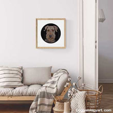 Load image into Gallery viewer, Doggieology Art Ltd Airedale in a room set

