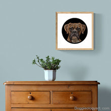 Load image into Gallery viewer, Doggieology Art Ltd Boxer in a room set
