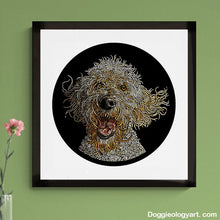Load image into Gallery viewer, Doggieology Art - Dudley framed
