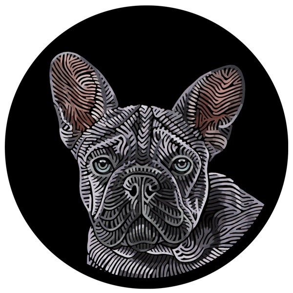Doggieology Art Ltd French Bulldog Lavender