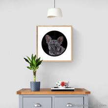 Load image into Gallery viewer, Doggieology Art Ltd French Bulldog Lavender in a room set
