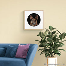 Load image into Gallery viewer, Doggieology Art Ltd German Shepherd in a room set
