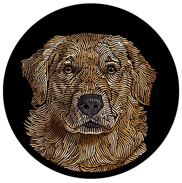 Doggieology Art - Golden Retriever
