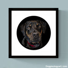 Load image into Gallery viewer, Doggieology Art Commission - Van framed
